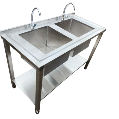Commercial Stainless Steel Double Sink