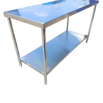 7-Foot Stainless Steel Work Table (Without Upstand) – Commercial-Grade Prep Surface